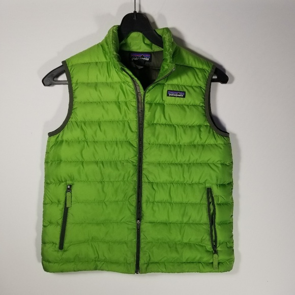 patagonia down sweater vest boys